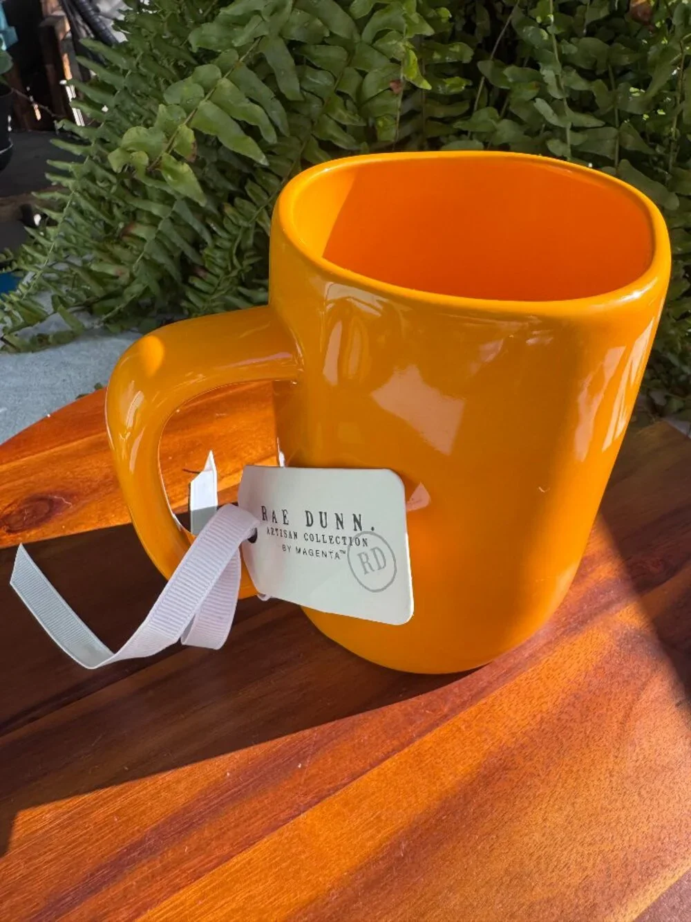 Rae Dunn Hello Summer Yellow Mug/ Ceramic Coffee Cup